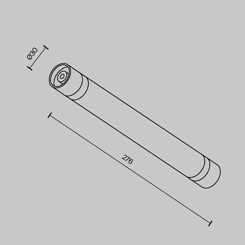 Соединитель для шинопровода Maytoni CA011-L300-B