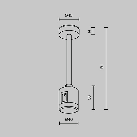 Стойка Maytoni TRA156C-IPCL1-B