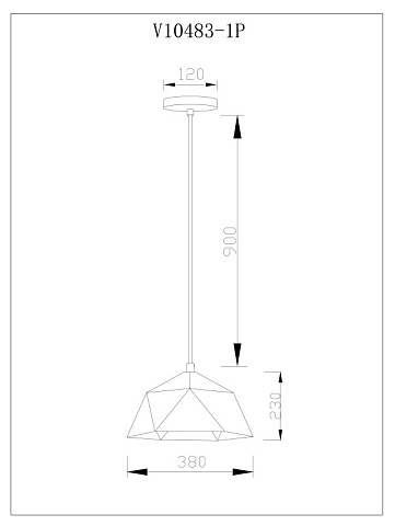 Подвесной светильник Moderli V11560-1P