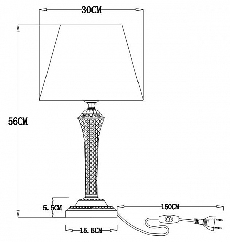 Настольная лампа ARTE Lamp A7301LT-1PB