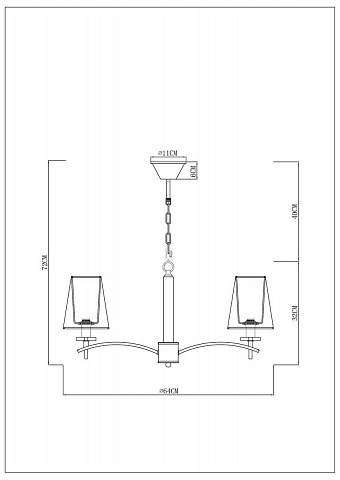 Подвесная люстра ARTE Lamp A4098LM-5CC