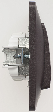 Systeme Electric Glossa Шоколад Выключатель 1-клавишный, сх.1, 10АХ (в сборе)