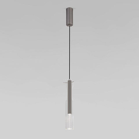Подвесной светодиодный светильник Eurosvet Swan 50254/1 Led графит