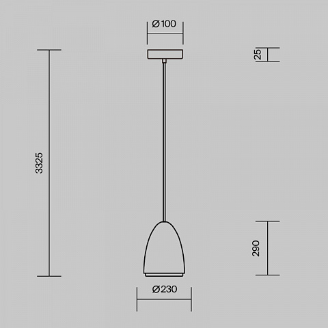 Подвесной светильник Maytoni MOD430PL-01CM