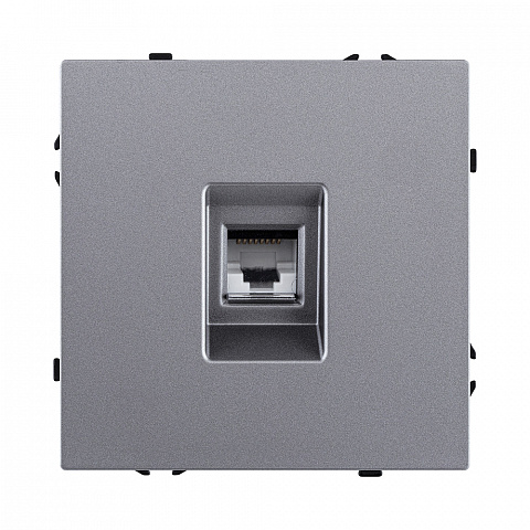 Розетка Ethernet RJ45 Cat.6, серый Kollinger Eclipse EC-017GY