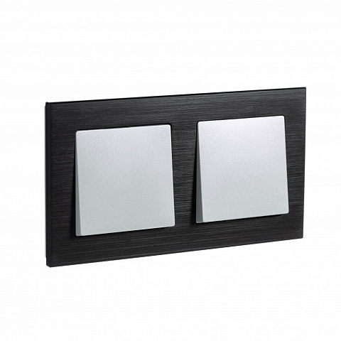 Systeme Electric AtlasDesign Nature Металл оникс Рамка 2-ая