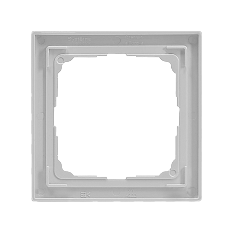 Systeme Electric ArtGallery Pure Матовое органическое стекло Белый Рамка 1-ая