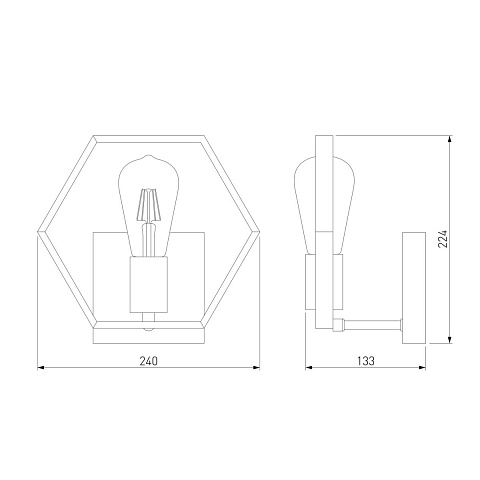 Бра Eurosvet Arnia 70117/1 черный