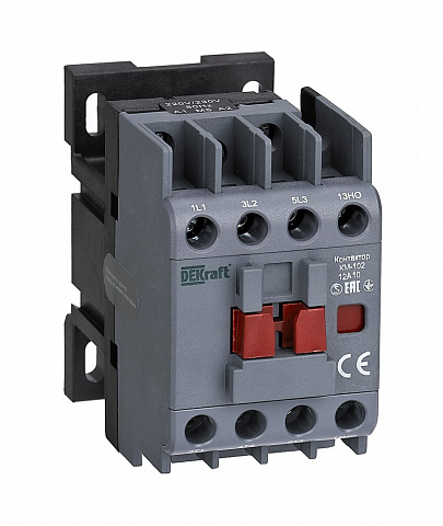 Dekraft Контактор 12А 400В АС3 АС4 1НЗ КМ-102
