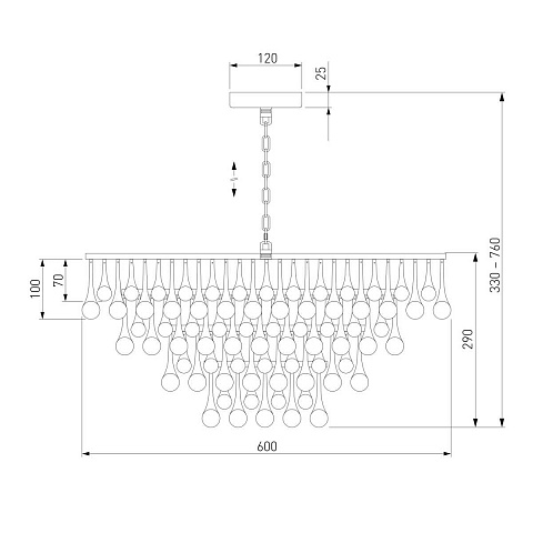 Подвесная люстра Bogates Gutta 476/8 a068863