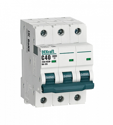 Dekraft Автоматический выключатель ВА105-3P-040A-C