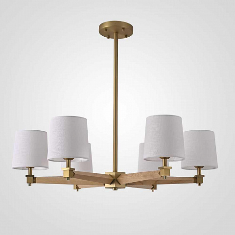Подвесная люстра Imperium Loft Jorgenson D85 White/Light Wood 203575-26