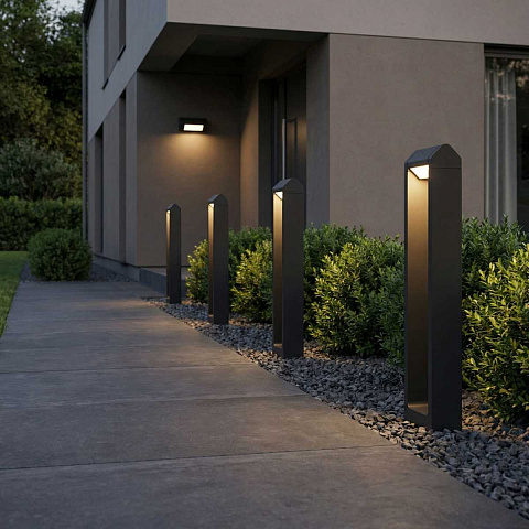 Уличный светодиодный светильник Elektrostandard Dors F LED (35163/F) 3000K черный a072078