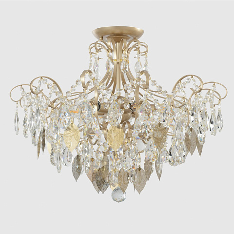 Накладная люстра Crystal Lux ESMIRALDA PL6 GOLD