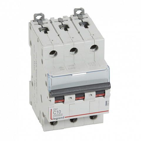 Legrand DX3 Автоматический выключатель 3P 10A (С) 10kA/16kA