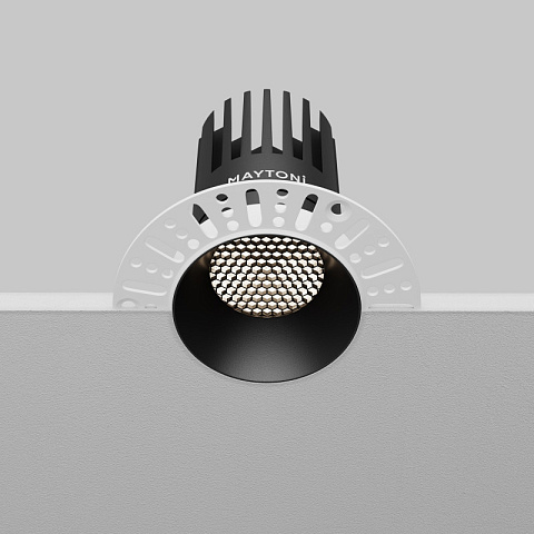 Встраиваемый светильник Maytoni DL121-15W-4K-TRS-B