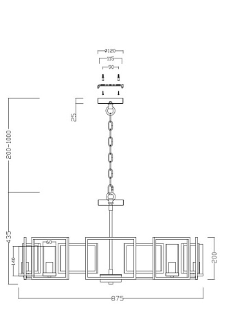 Подвесная люстра Maytoni H009PL-08G