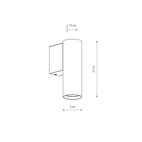 Настенный светильник Nowodvorski Fourty Wall S Brass/Black 10748
