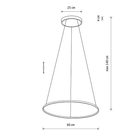 Подвесная люстра Nowodvorski Circolo Led M Black 10862