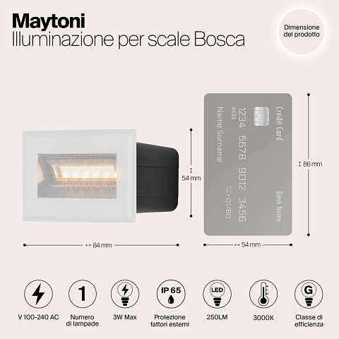 Светильник для ступеней Maytoni O045SL-L3W3K