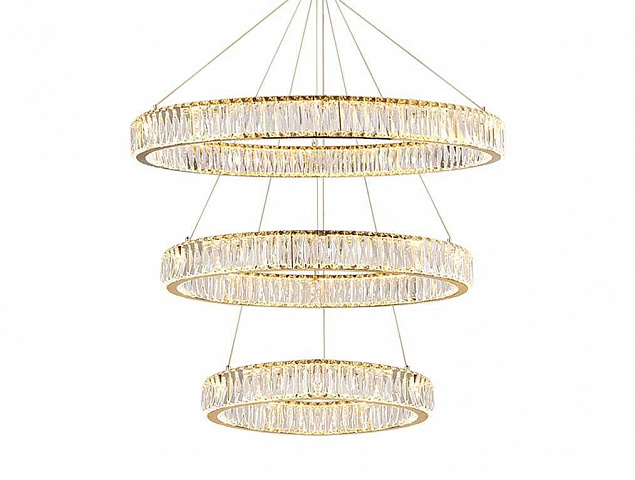 Вертикальная композиция Newport 8240 из трех колец золото №9 S8240_027G