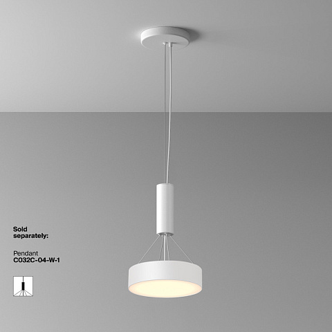 Накладной светильник Maytoni C032CL-24W3K-RD-W