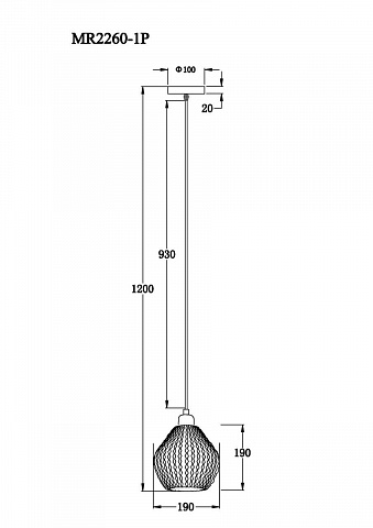 Подвесной светильник MyFar Beata MR2260-1P
