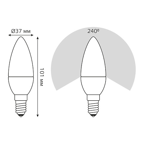 Светодиодная лампа Gauss 103101207-S