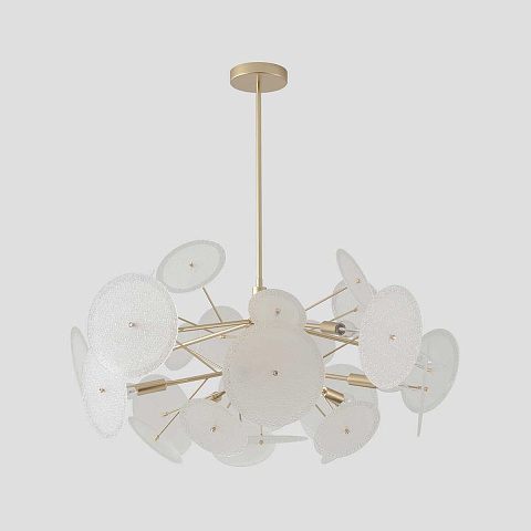 Люстра на штанге Crystal Lux DANDELION SP10 GOLD