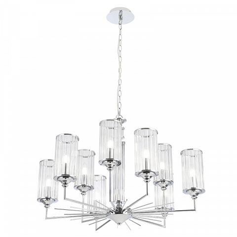 Подвесная люстра Crystal Lux GLORIA SP9 CHROME