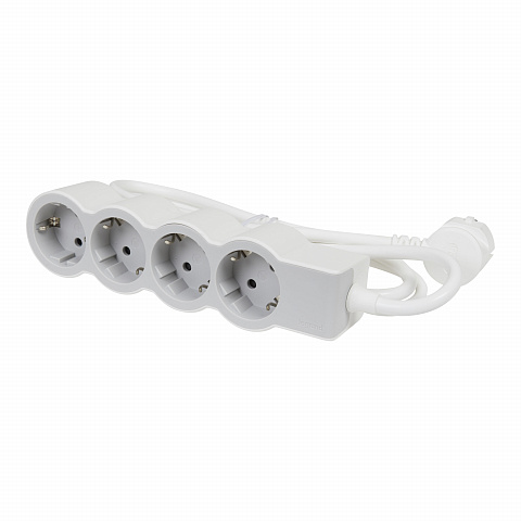 Legrand Revolution Стандарт Бело-серый Удлинитель 4x2К+З, кабель 3м
