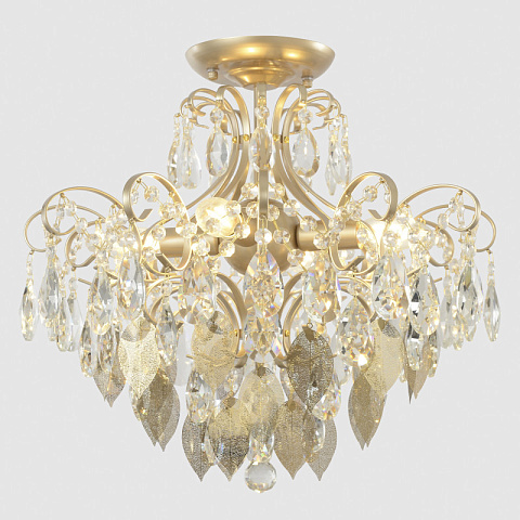 Накладная люстра Crystal Lux ESMIRALDA PL4 GOLD