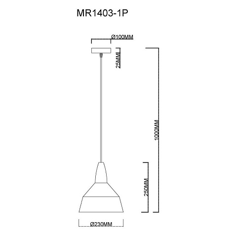 Подвесной светильник MyFar Brigitte MR1403-1P