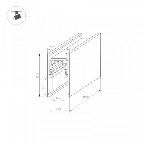 Шинопровод Arlight 035799