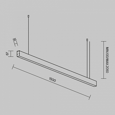 Линейный светильник Maytoni Technical LL312038