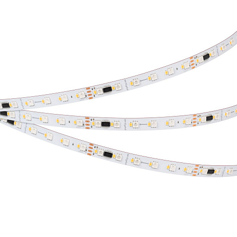 Светодиодная лента Arlight Бегущий огонь 6W/m 60Led/m 5060/2835SMD разноцветный/теплый белый 5M SPI-BA120-12mm 24V RGBW-Warm-PX6-BPT 040620
