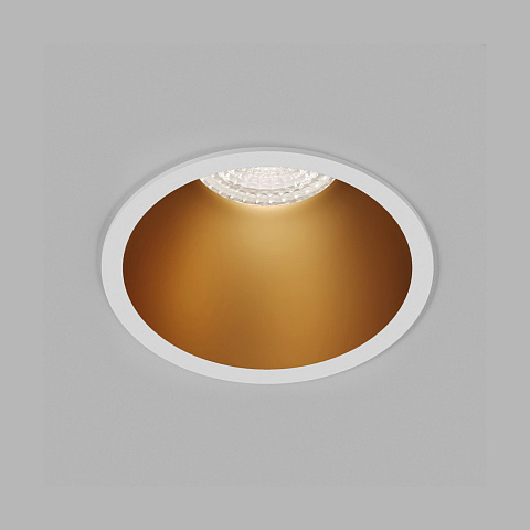DK3026-WG Встраиваемый светильник, IP 20, 10 Вт, GU5.3, LED, белый/золотой, пластик