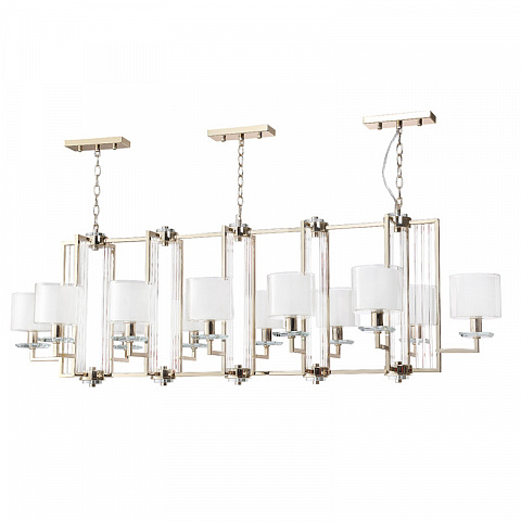 Подвесная люстра Crystal Lux NICOLAS SP12 L1600 GOLD/WHITE