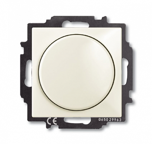 ABB BJB Basic 55 Шале (бел) Светорегулятор поворотно-нажимной 60-400 Вт для л/н