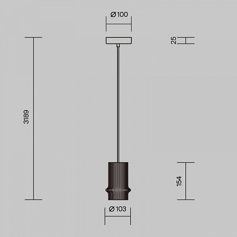 Подвесной светильник Maytoni MOD430PL-L5W3K