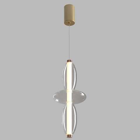 Подвесной светильник Crystal Lux QUASAR SP14W LED TRANSPARENT