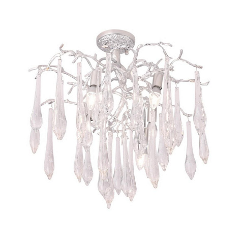 Накладная люстра Crystal Lux REINA PL5 D600 SILVER PATINA
