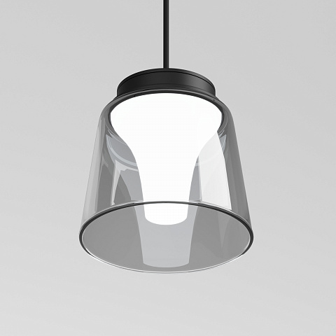 DK5377-BK Светильник для трека Air, серия Hang 2700-6500 со светодиодом, ?90*86mm, 48V DC, 4W, RA?95, 120°, 2700-6500K, IP20, черный, алюминий, стекло, акрил