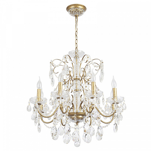 Подвесная люстра Crystal Lux ODELIS SP8 GOLD