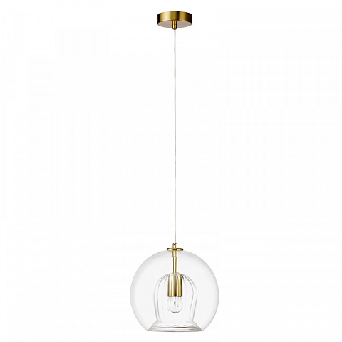 Подвесной светильник Crystal Lux LUISA SP1 BRASS/TRANSPARENT