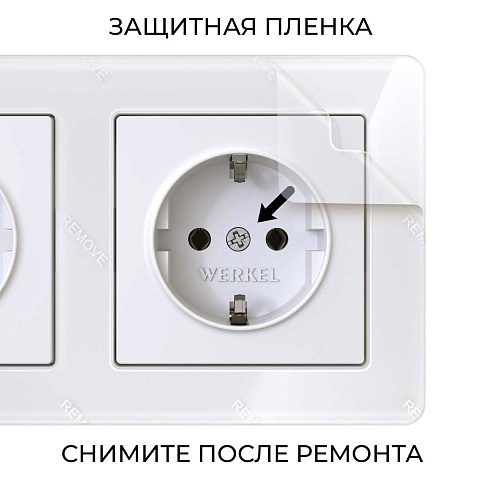 Рамка Werkel Acrylic на 3 поста белый W0032701 4690389184871