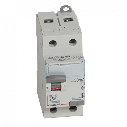 Legrand DX3 УЗО 2P 25А 30мА-AC