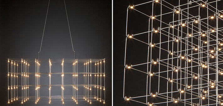 Подвесная люстра Imperium Loft Quasar Cosmos Square Led Pendant Light 120/120/120 252293-22