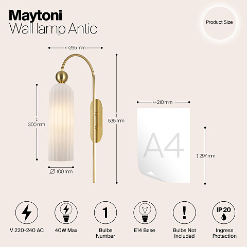 Бра Maytoni MOD302WL-01W