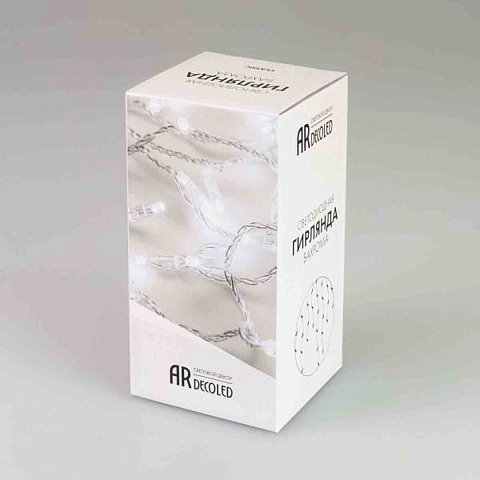 Светодиодная гирлянда Ardecoled ARD-EDGE-CLASSIC-2400x600-WHITE-88LED-MILK-STD White 034102